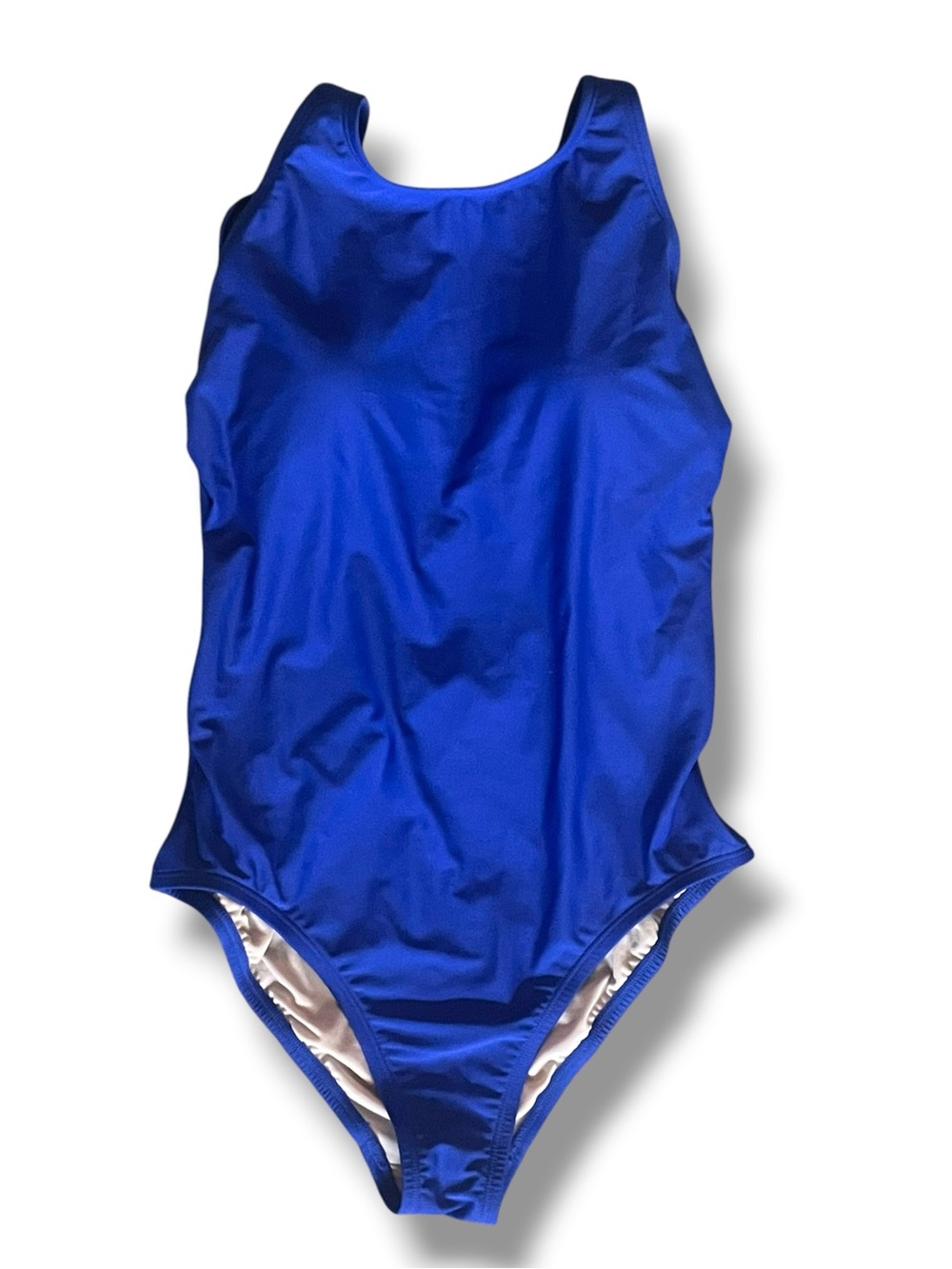 Kona Sol Cobalt Blue High-Neck Medium Coverage One-Piece Swimsuit M